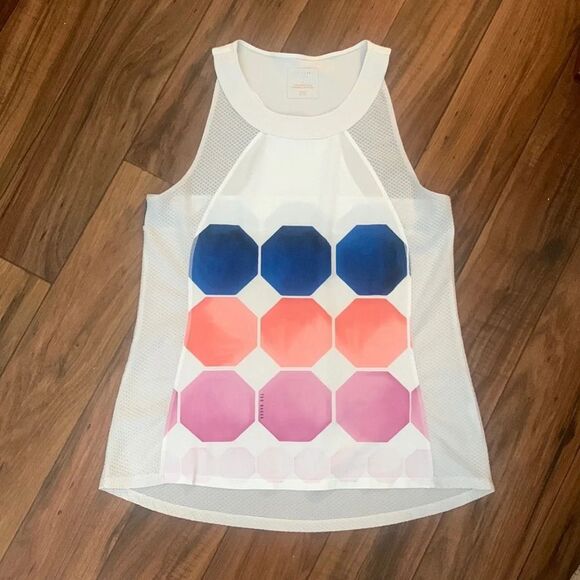 Ted Baker London Marina Mosaic Tank Vest‎ Top  mixed Media/ Waffle Knit Large - Picture 11 of 11